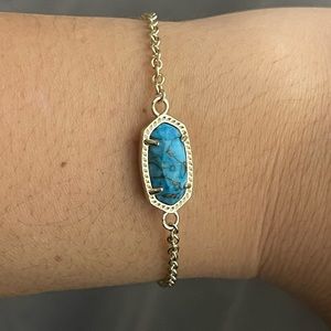 Kendra Scott Elaina adjustable bracelet - turquoise